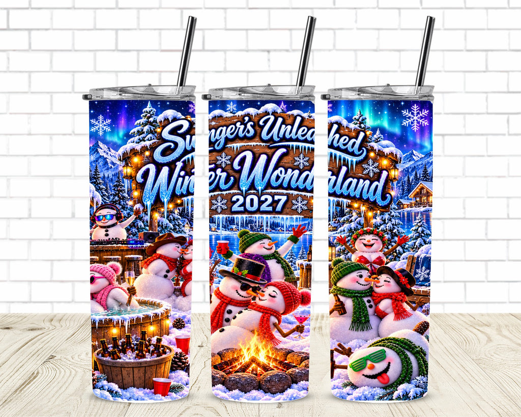 Winter Wonderland All Tumblers, customized